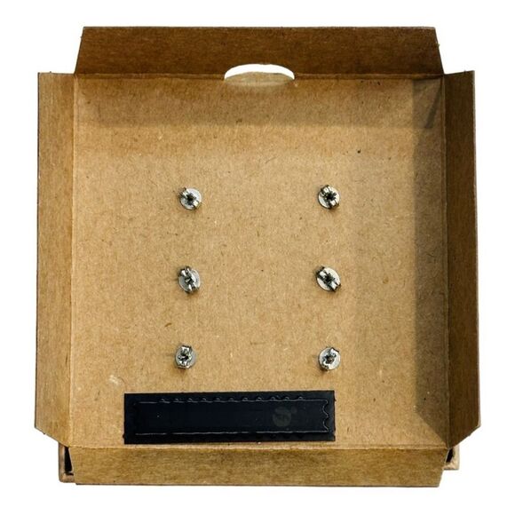 Coach Silver Earring Set NWT in box - Picture 6 of 7